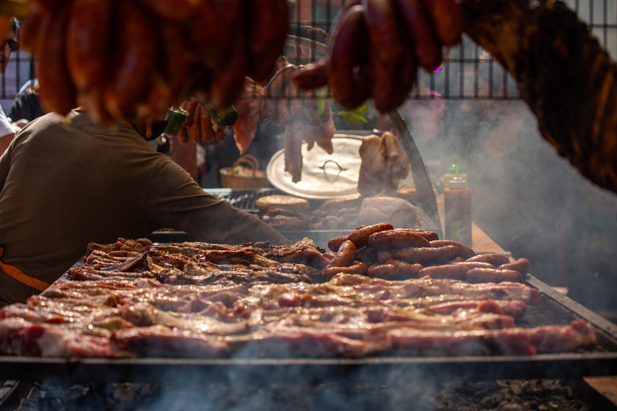 Feria gastronómica aerial